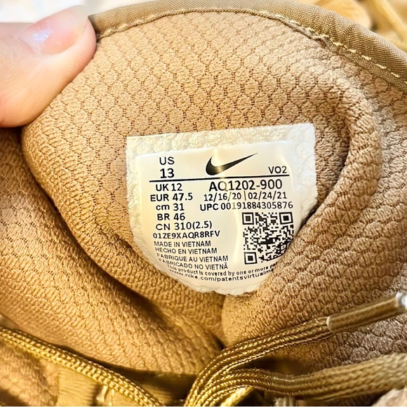 Size 13 Mens- Nike SFB Brown Mesh/ Suede Jungle Combat Boots Coyote - Picture 7 of 8